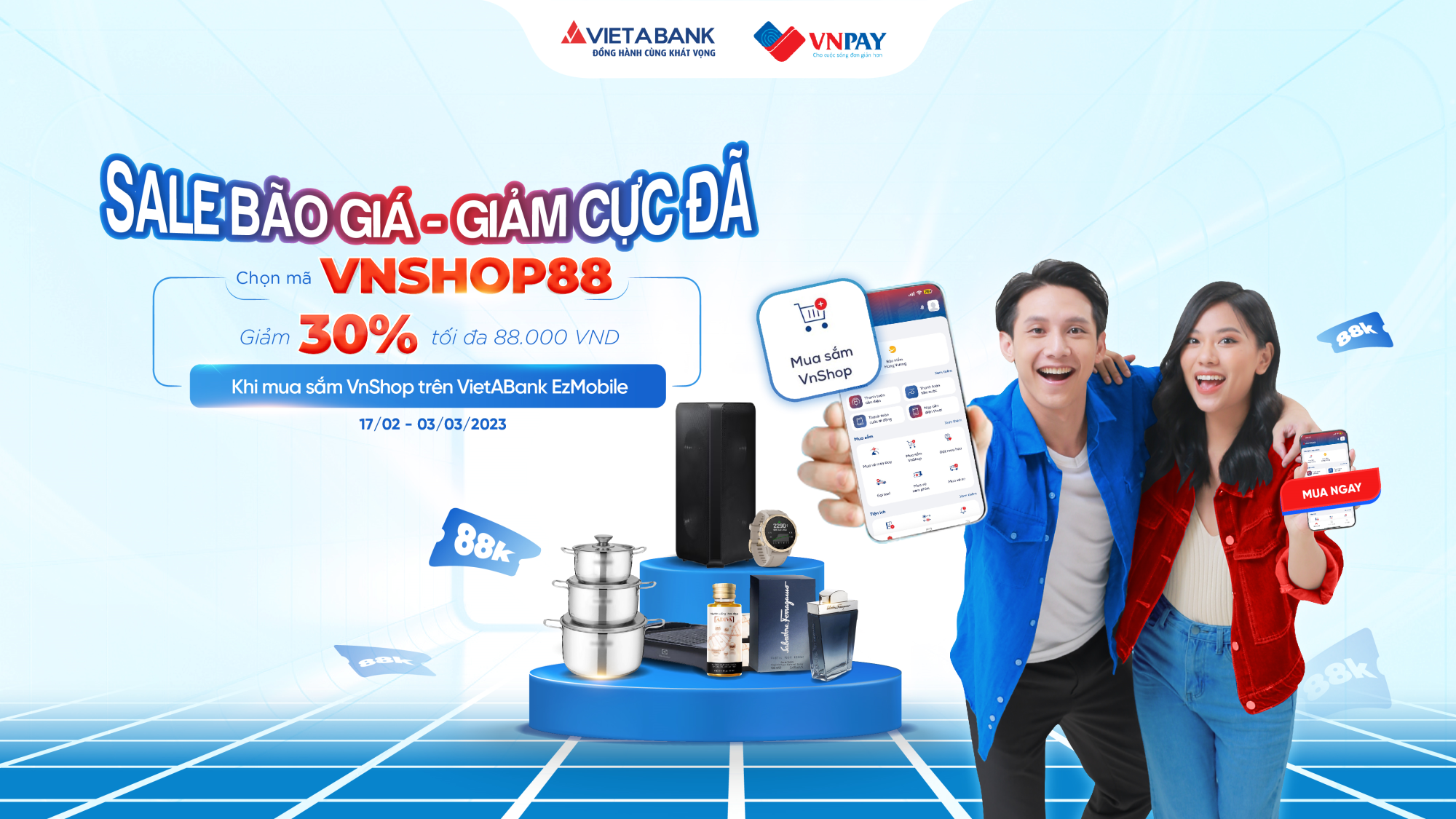 🛒 SALE BÃO GIÁ – GIẢM CỰC ĐÃ - Giảm hơn 50% hàng loạt sản phẩm tại Mua sắm VnShop